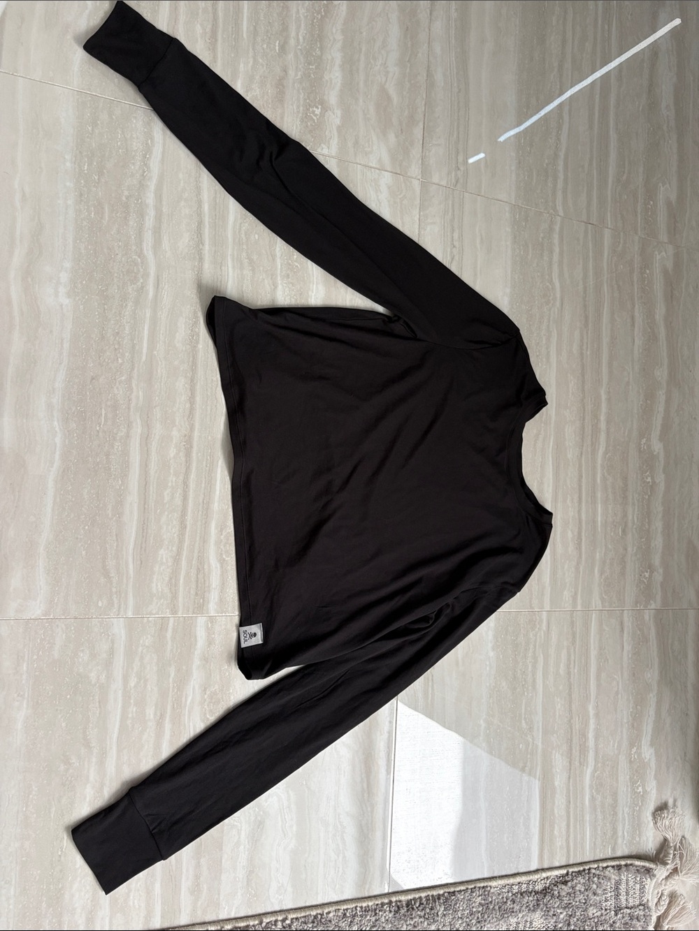 soulcycle Black Long-Sleeve Crew Top